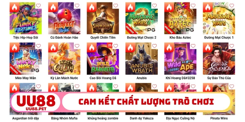 Cam kết chất lượng trò chơi