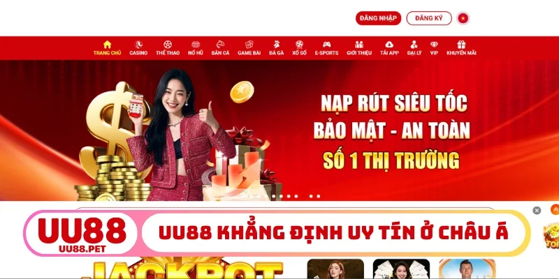 UU88 khẳng định uy tín ở Châu Á
