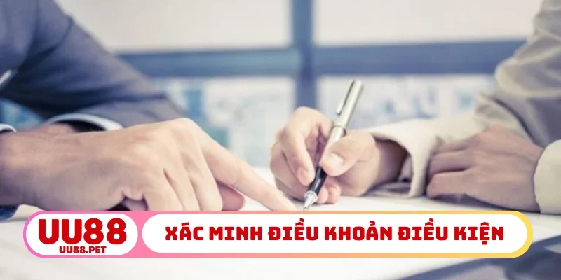 Xác minh điều khoản điều kiện cụ thể